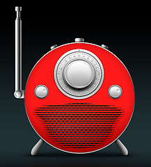 Image showing Red Radio