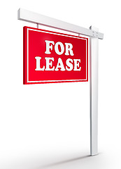 Image showing Real Estate Sign - For Lease 