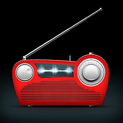 Image showing Red Radio