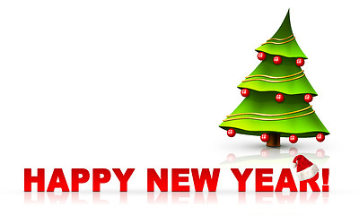 Image showing Christmas and New Year background