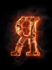 Image showing Fire letter