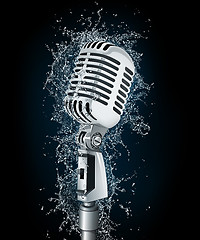 Image showing Microphone in Water