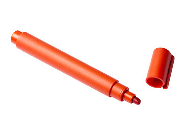 Image showing red highlighter isolated on white