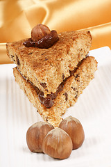 Image showing Hazelnut and chocolate cake