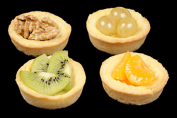 Image showing Mini fruit tarts