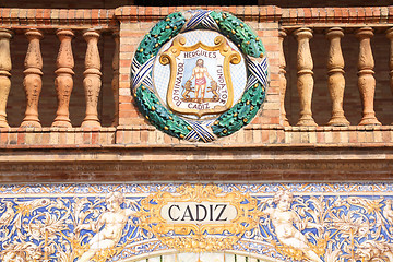 Image showing Cadiz coat of arms