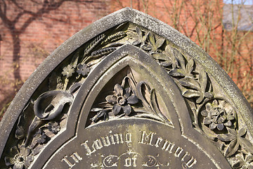 Image showing Grave stone