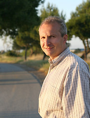 Image showing Mature man outdoor