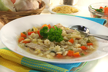 Image showing Chicken soup