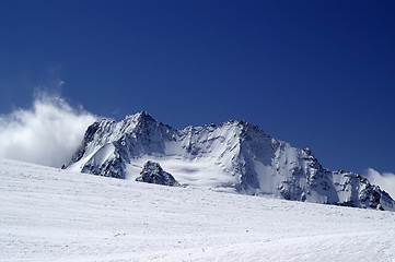 Image showing View from the ski slope