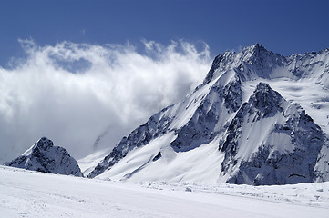 Image showing View from the ski slope