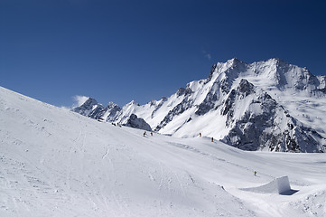 Image showing Snowboard park. Ski resort.