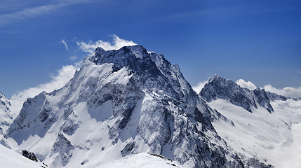 Image showing Caucasus Mountains. Dombay.