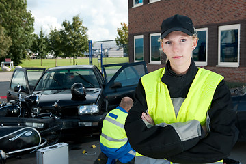 Image showing Police Woman