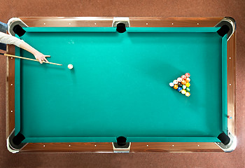 Image showing Pool break