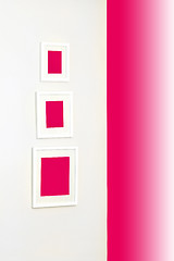 Image showing Pink frames