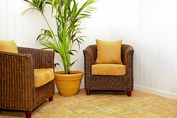 Image showing Rattan furniture