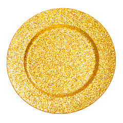 Image showing Golden plate