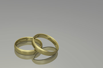 Image showing Gold Wedding Rings
