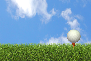Image showing Golf Ball on Tee