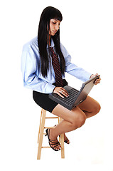 Image showing Girl with laptop.