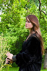 Image showing Girl in Black