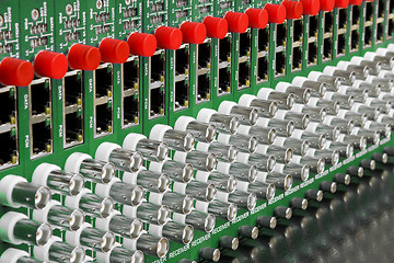 Image showing fiber optic video converter with optical FC connectors and video