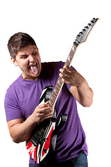 Image showing Electric Guitar Player