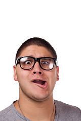 Image showing Man Wearing Nerd Glasses