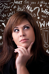 Image showing Woman Thinker