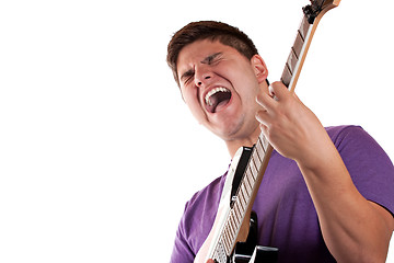 Image showing Electric Guitar Player