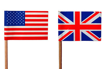 Image showing UK and USA flag