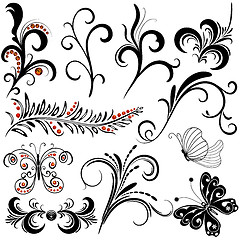 Image showing Decorative design elements