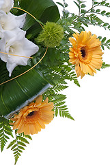 Image showing Detail of bouquet of flowers