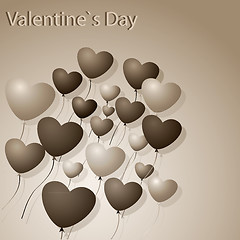 Image showing Hearts-Balloons