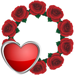 Image showing Wreath from roses