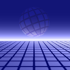 Image showing Blue globe