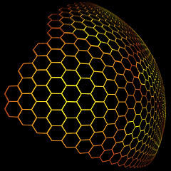 Image showing Honeycombs hemisphere