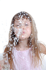 Image showing Playing with water