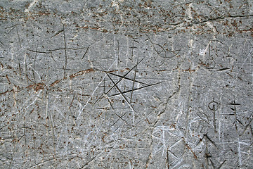 Image showing Pentagram in stone