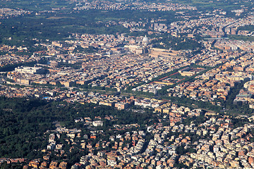 Image showing Rome aerial view