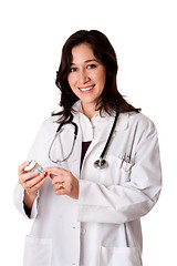 Image showing Doctor pharmacist explaining medication