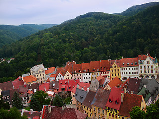 Image showing village in mountains