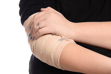 Image showing Closeup Elbow Injury