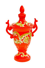 Image showing Red vase
