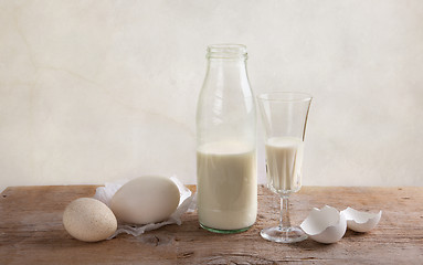 Image showing Milk and Eggs
