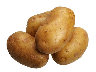 Image showing Potatoes, isolated