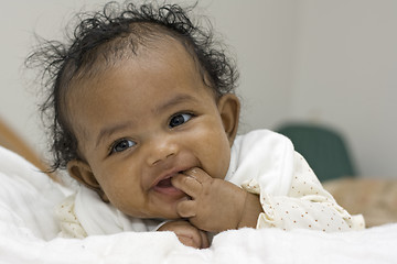 Image showing Smiling baby girl