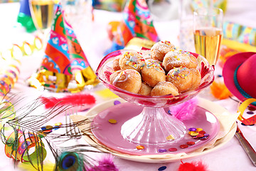 Image showing Carnival and party place setting