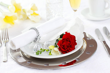 Image showing Fine place setting